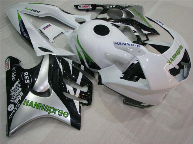 Venta Carenados Moto Honda CBR600 F3 1995-1996 - Blanco Plata Verde Hannspree