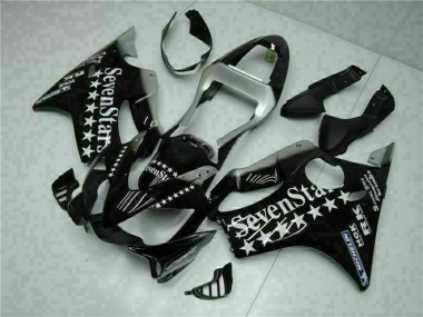 Venta Carenados Moto Honda CBR600 F4i 2001-2003 - Negro Brillante Plata SevenStars