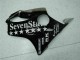 Venta Carenados Moto Honda CBR600 F4i 2001-2003 - Negro Brillante Plata SevenStars