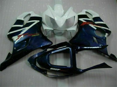Venta Carenados Moto Honda CBR600 F4i 2001-2003 - Blanco Azul Negro Raya