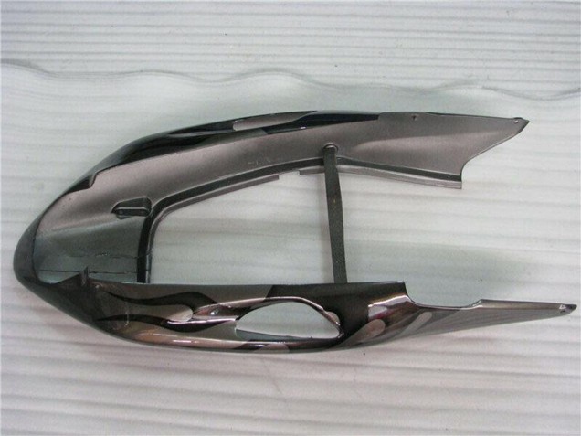 Venta Carenados Moto Honda CBR1100XX Blackbird 1996-2007 - Negro Brillante Plata Llama