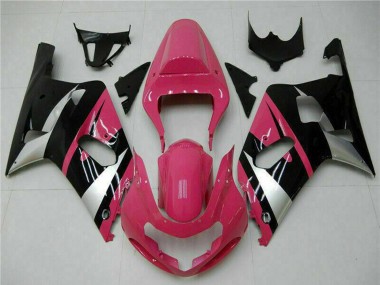 Venta Carenados Moto Suzuki GSXR 600/750 2001-2003 - Rosa Plata Negro Brillante