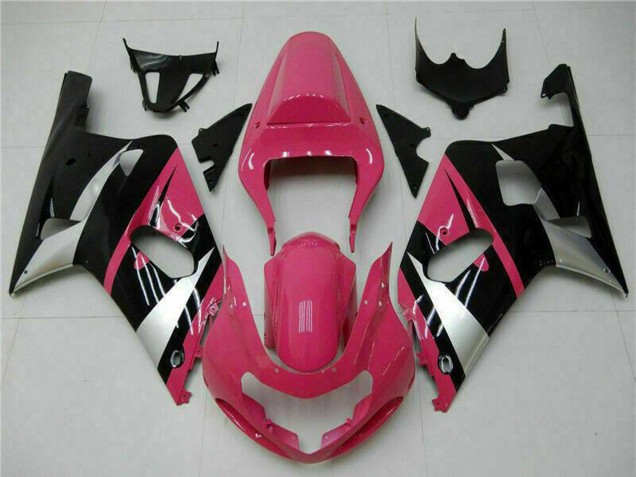 Venta Carenados Moto Suzuki GSXR 600/750 2001-2003 - Rosa Plata Negro Brillante