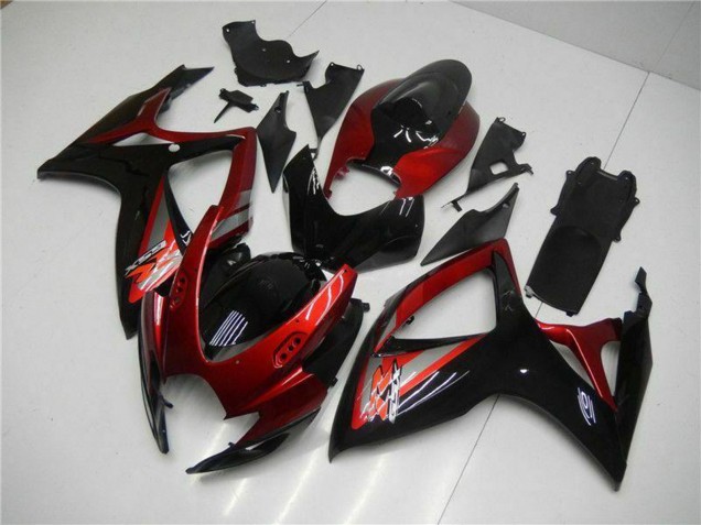 Venta Carenado Moto Suzuki GSXR 600/750 2006-2007 - Rojo Negro Brillante