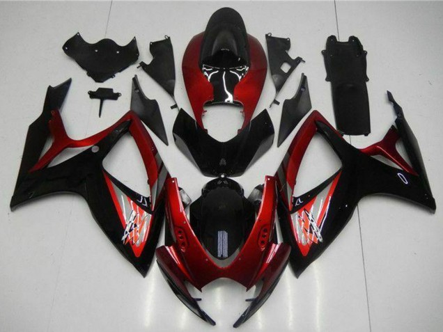 Venta Carenado Moto Suzuki GSXR 600/750 2006-2007 - Rojo Negro Brillante