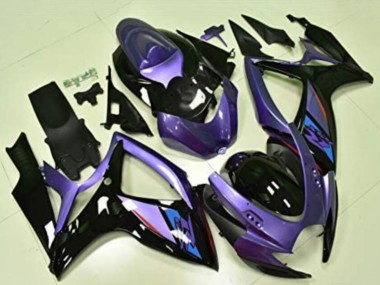 Venta Carenados Moto Suzuki GSXR 600/750 2006-2007 - Púrpura Negro Brillante Azul