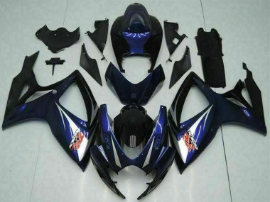Venta Carenados Moto Suzuki GSXR 600/750 2006-2007 - Negro Brillante Azul