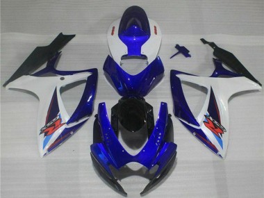 Venta Carenados Moto Suzuki GSXR 600/750 2006-2007 - Blanco Azul Negro Rojo