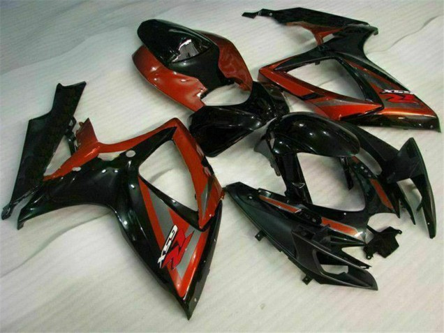 Venta Carenados Moto Suzuki GSXR 600/750 2006-2007 - Negro Brillante Rojo