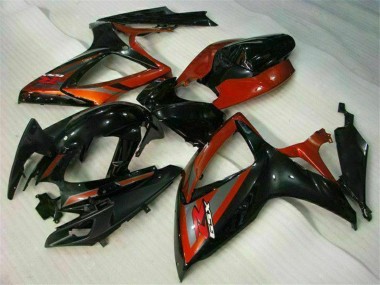 Venta Carenados Moto Suzuki GSXR 600/750 2006-2007 - Negro Brillante Rojo