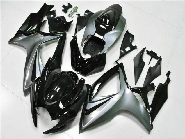 Venta Carenados Moto Suzuki GSXR 600/750 2006-2007 - Plata Negro Brillante