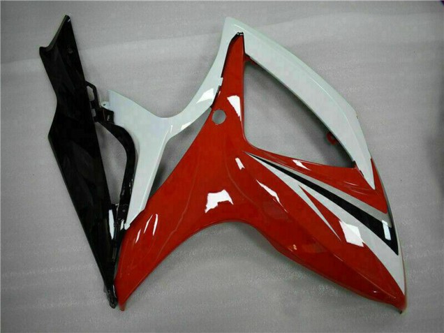 Venta Carenados Moto Suzuki GSXR 600/750 2006-2007 - Blanco Rojo Negro Brillante Raya