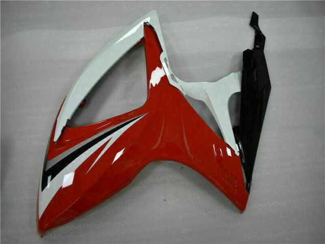 Venta Carenados Moto Suzuki GSXR 600/750 2006-2007 - Blanco Rojo Negro Brillante Raya