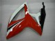 Venta Carenados Moto Suzuki GSXR 600/750 2006-2007 - Blanco Rojo Negro Brillante Raya