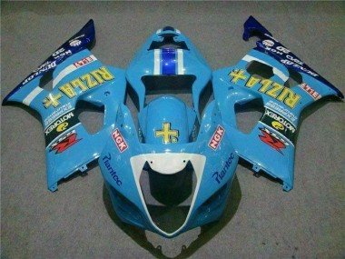 Venta Carenados Moto Suzuki GSXR 1000 2003-2004 - Azul Blanco Amarillo Rizla