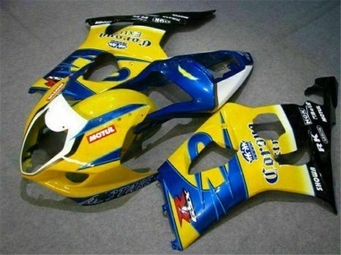 Venta Carenados Moto Suzuki GSXR 1000 2003-2004 - Amarillo Azul Blanco Rojo Corona Motul