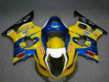 Venta Carenados Moto Suzuki GSXR 1000 2003-2004 - Amarillo Azul Blanco Rojo Corona Motul