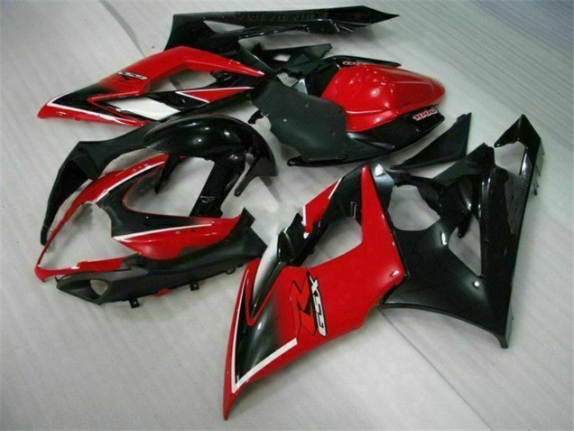 Venta Carenados Moto Suzuki GSXR 1000 2005-2006 - Rojo Negro Brillante Negro Mate