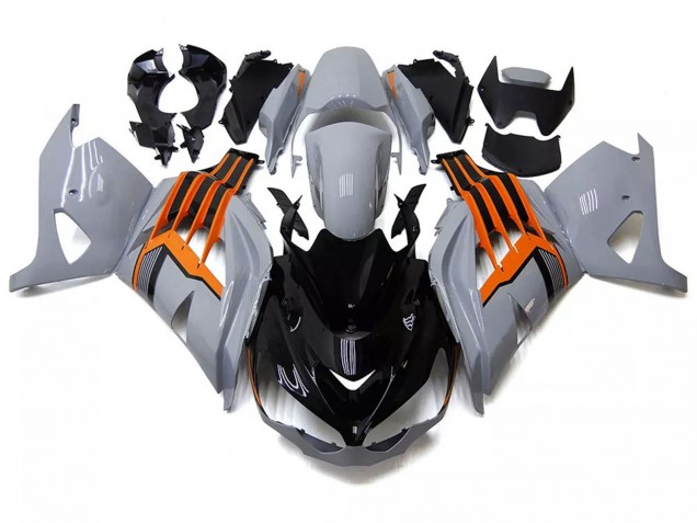 Venta Carenados Moto Kawasaki ZX14R ZZR1400 2012-2024 - Nardo Gris Naranja Negro