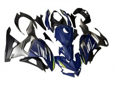 Venta Carenados Moto Kawasaki Ninja 500 EX500R 2024-2025 - Azul Blanco Amarillo Plata Negro