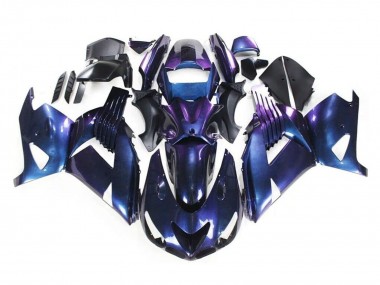 Venta Carenados Moto Kawasaki ZX14R ZZR1400 2006-2011 - Camaleón Azul Púrpura