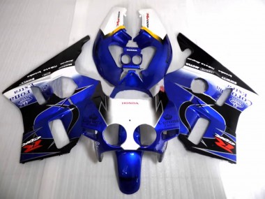 Venta Carenados Moto Honda CBR400RR NC23 1987-1989 - Blanco Amarillo Azul Negro Brillante Corona Motul