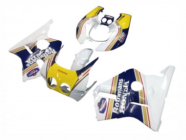 Venta Carenados Moto Honda CBR400RR NC23 1987-1989 - Blanco Amarillo Azul Rothmans
