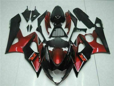 Venta Carenado Moto Suzuki GSXR 1000 2005-2006 - Rojo Negro Brillante