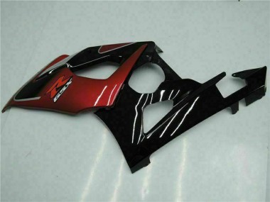Venta Carenados Moto Suzuki GSXR 1000 2005-2006 - Rojo Plata Negro Brillante
