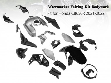 Venta Carenados Moto Honda CB650R 2019-2022 - Plata Negro