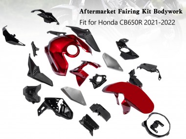 Venta Carenados Moto Honda CB650R 2019-2022 - Negro Rojo