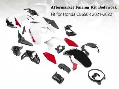Venta Carenados Moto Honda CB650R 2019-2022 - Negro Rojo Blanco