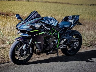 Venta Carenados Moto Kawasaki Ninja H2 2015-2022 - Negro Azul Camaleón Verde