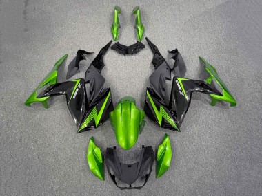 Venta Carenados Moto Kawasaki Z250/Z300 2015-2016 - Verde Negro Brillante