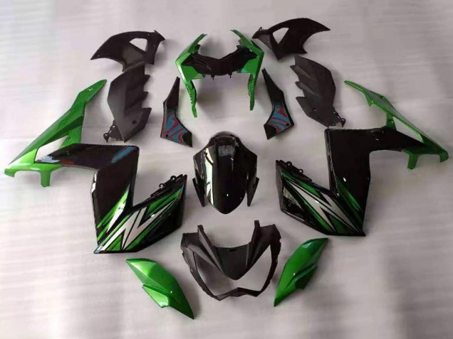 Venta Carenados Moto Kawasaki Z250/Z300 2015-2016 - Verde Negro Blanco