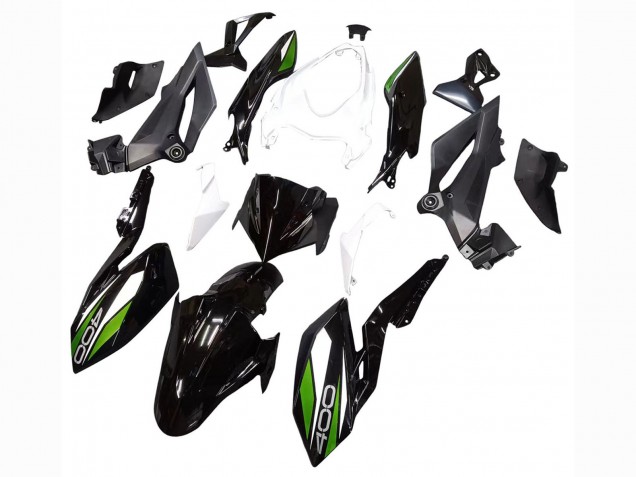 Venta Carenados Moto Kawasaki Z400 2018-2024 - Blanco Negro Brillante Verde