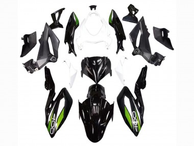 Venta Carenados Moto Kawasaki Z400 2018-2024 - Blanco Negro Brillante Verde