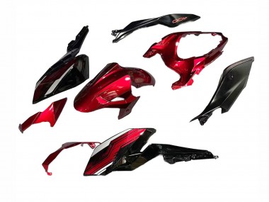 Venta Carenados Moto Kawasaki Z400 2018-2024 - Rojo Caramelo Negro Brillante