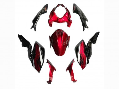 Venta Carenados Moto Kawasaki Z400 2018-2024 - Rojo Caramelo Negro Brillante