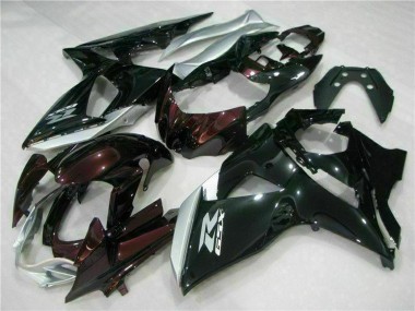 Venta Carenados Moto Suzuki GSXR 1000 2009-2016 - Negro Brillante Plata Blanco