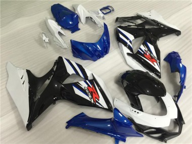 Venta Kits Completo Carenado Moto Suzuki GSXR 1000 2009-2016 - Blanco Azul Negro