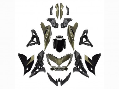 Venta Carenados Moto Kawasaki Versys 650 2022-2025 - Verde Oscuro Negro