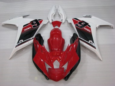 Venta Carenados Moto Yamaha FZ6R 2009-2015 - Rojo Blanco Negro 6