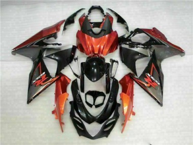 Venta Carenados Moto Suzuki GSXR 1000 2009-2016 - Naranja Negro Brillante