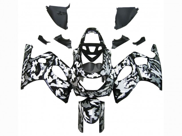 Venta Carenados Moto Yamaha YZF600R Thundercat 1996-2007 - Negro Blanco Gris Camouflage