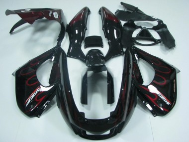 Venta Carenado Moto Yamaha YZF 1000R Thunderace 1997-2007 - Negro Rojo Llama