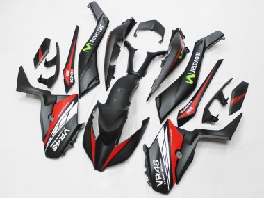 Venta Carenados Moto Yamaha XMAX300 2017-2021 - Negro Mate Rojo MoviStar ENEOS 46