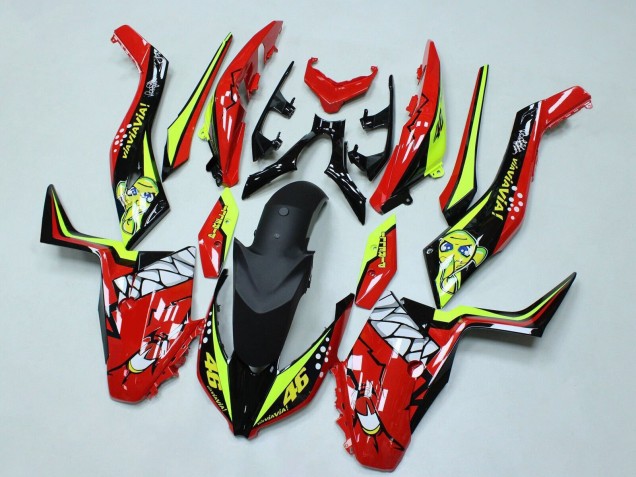 Venta Carenados Moto Yamaha XMAX300 2017-2021 - Rojo Amarillo Negro Tiburón 46