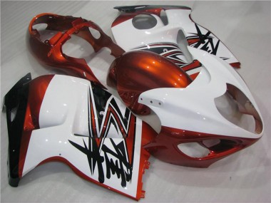 Venta Carenados Moto Suzuki GSXR 1300 Hayabusa 1996-2007 - Blanco Naranja Negro