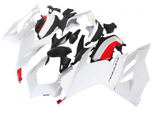 Venta Carenados Moto Ducati Panigale V2 2020-2024 - Blanco Rojo Negro Mate